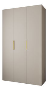 Šatní skříň 140 cm Carmela 40-4 (kašmír + zlatá)
