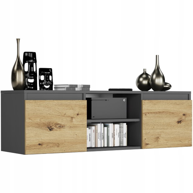 TV stolek/skříňka Rivana (antracit + artisan)