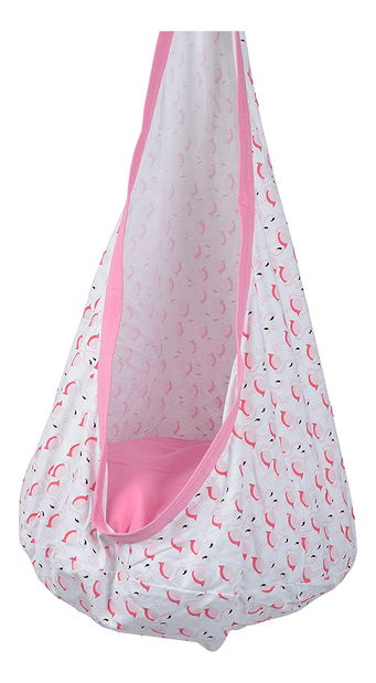 Závěsné houpací křeslo Sentra (růžová)