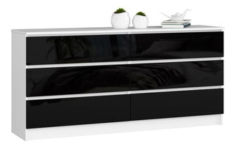 Komoda Koa III (lesk černý)