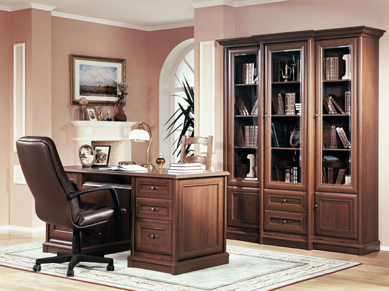 Pracovna Black Red White Kent 1