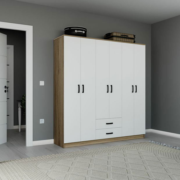 Šatní skříň Yamanji (ořech světlý)