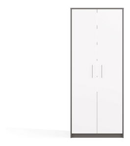 Policová skříň Obtenidas 1 (antracit + bílá)