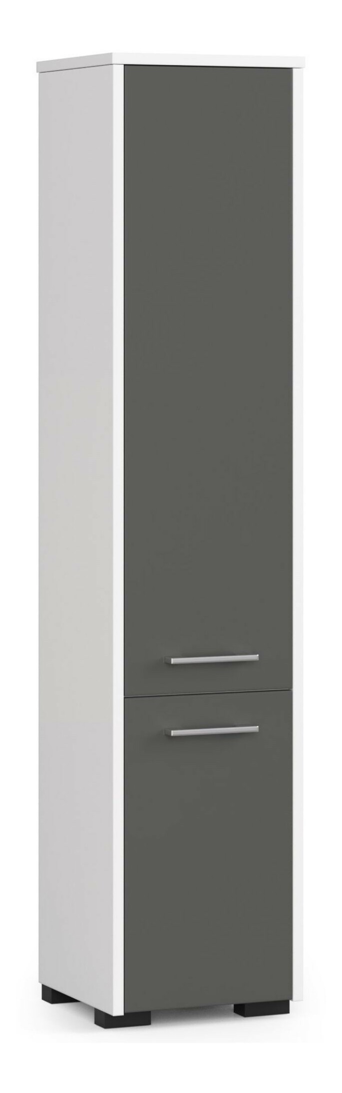 Koupelnová skříňka Farid TYP4 (bílá + šedá)