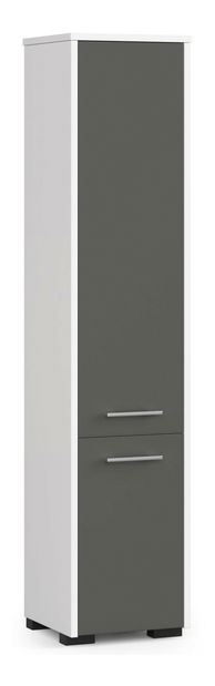 Koupelnová skříňka Farid TYP4 (bílá + šedá)