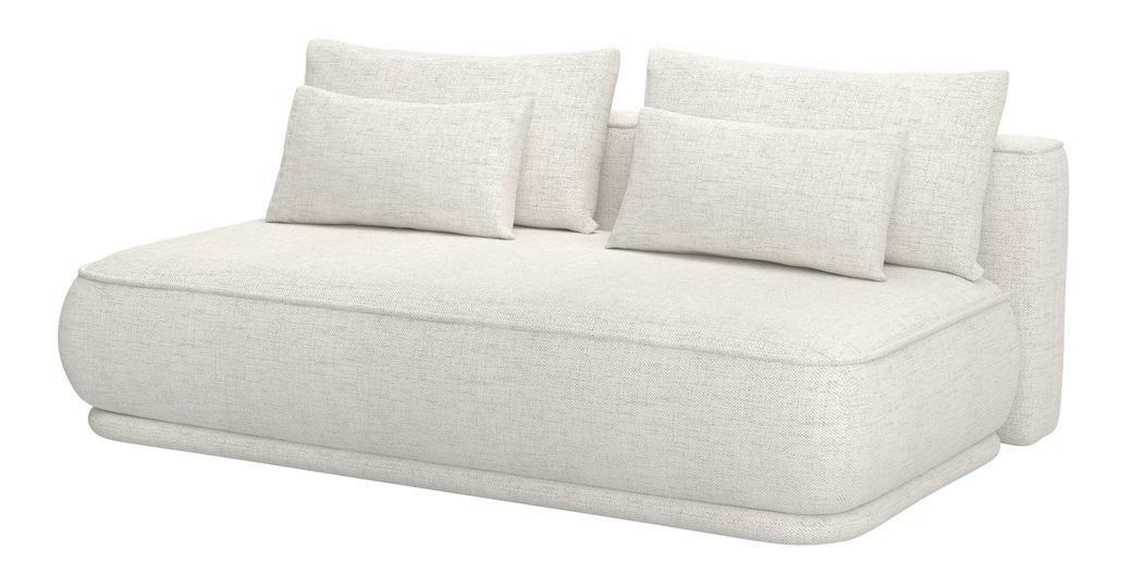 Pohovka třísedačka Lesanna (krémová + černá)