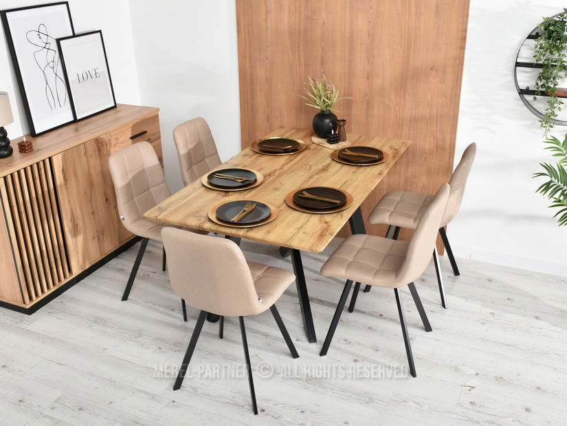 Židle Luigo (béžová + černá)