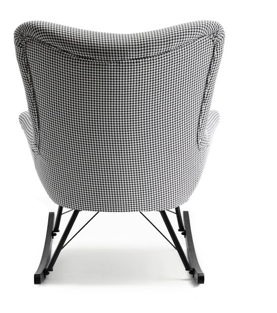 Houpací křeslo Laurentino (černá)