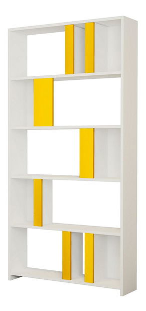 Regál Limba (bílá + žlutá)