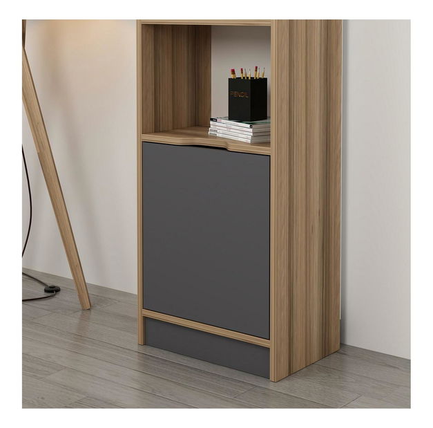 Regál Simabu 1 (ořech + antracit)