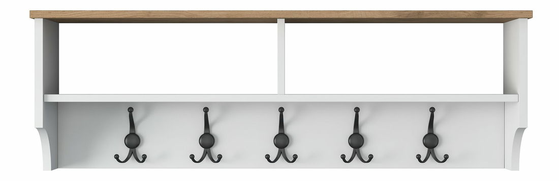 Věšák Pixie 2460 (Bílá + Ořech)