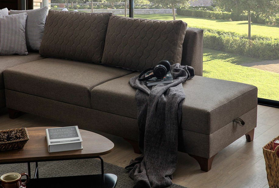 Rohová sedačka Lofty (antracit) 1