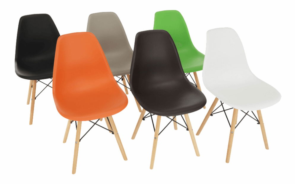 Set 2 ks. jídelních židlí Cisi 3 (oranžová) *výprodej