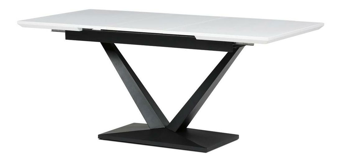 Rozkládací jídelní stůl Hundio (bílá) (pro 4-8 osob)