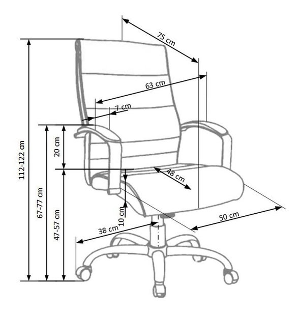 Kancelářské křeslo Toome (černá)