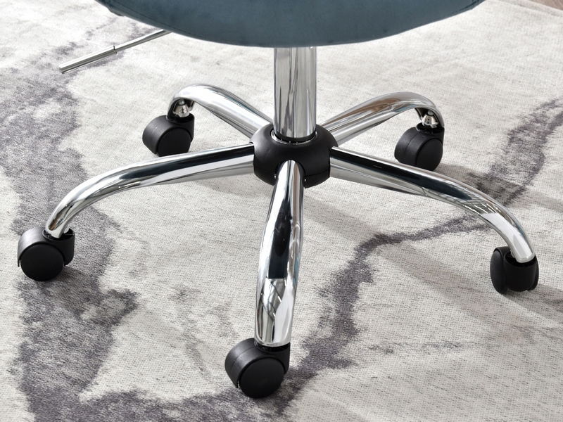 Křeslo Lush 4 (modrá + chromová)