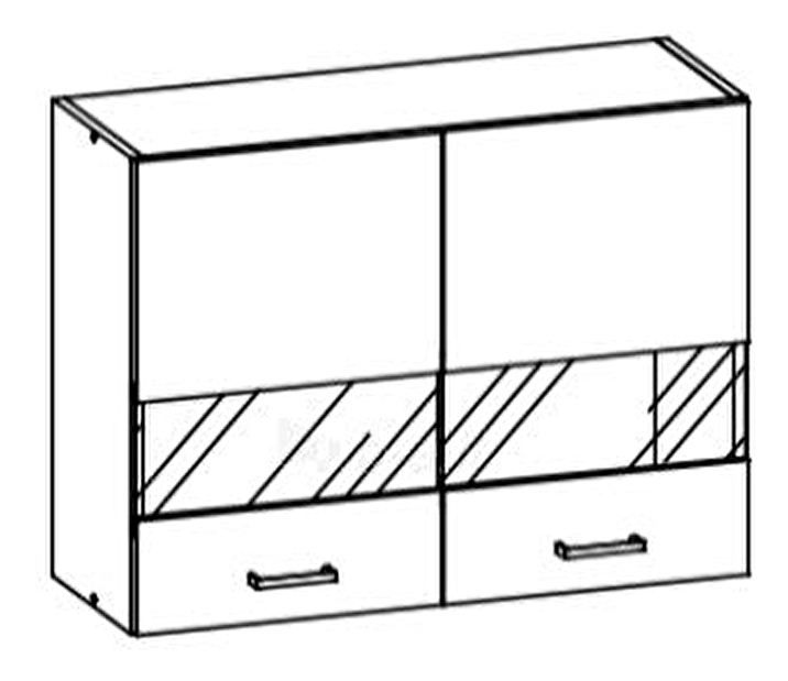 Horní kuchyňská skříňka Estell EZ6 G80W