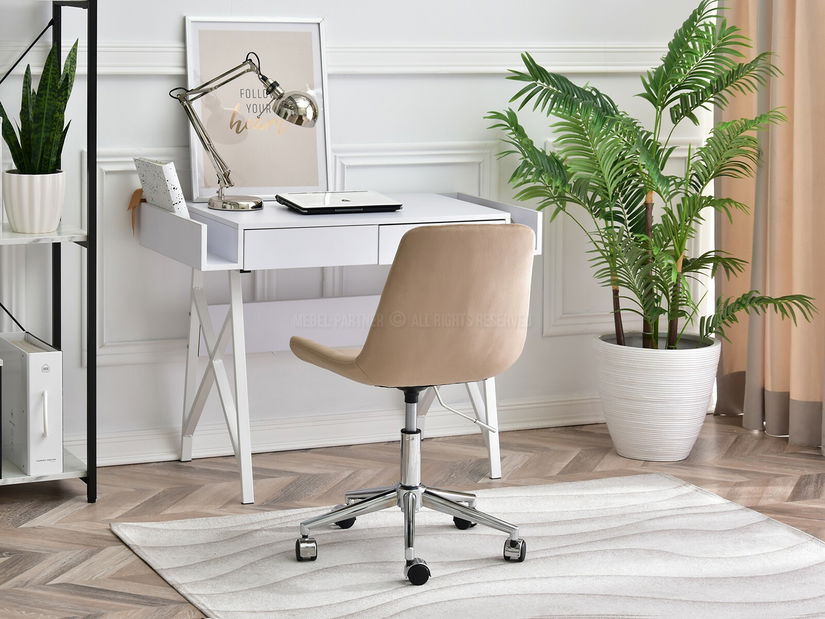 Židle Eleanor (béžová + chromová)