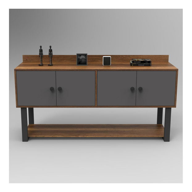 Skříňka Minnie 4 (ořech + antracit)