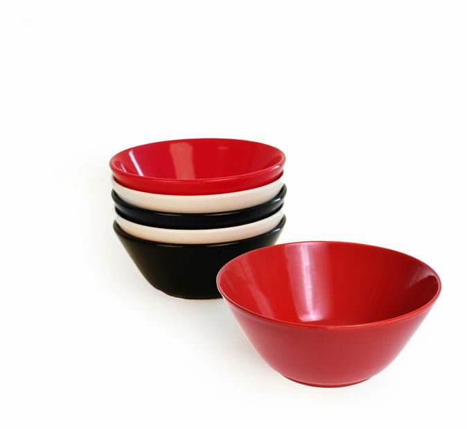 Sada misek (6 ks.) Levana (červená + černá + bílá)