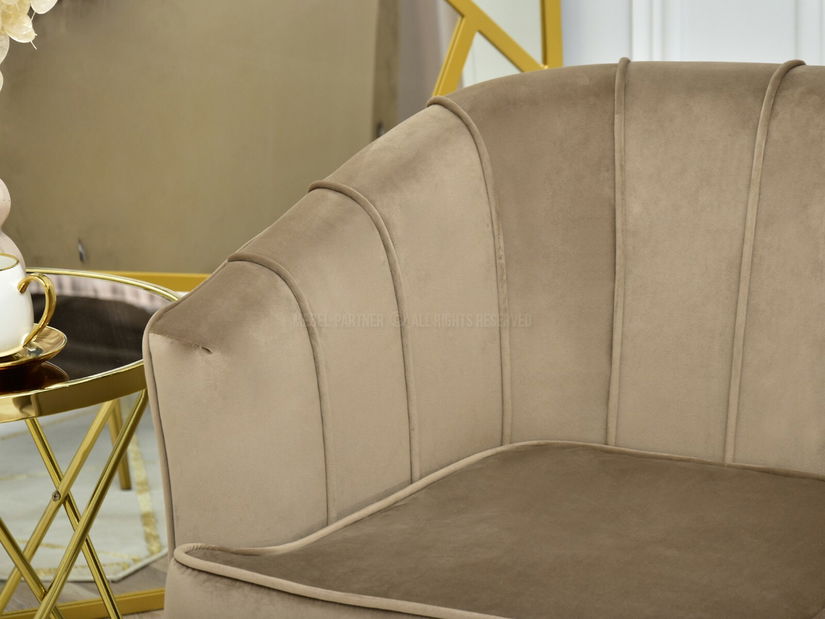 Pohovka Etimee S (béžová + černá)