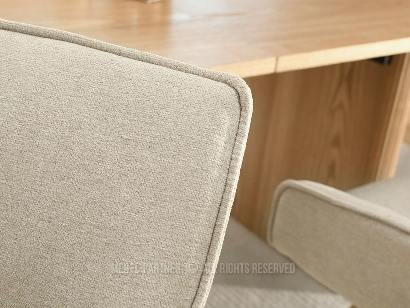 Židle Doris (béžová + dub)