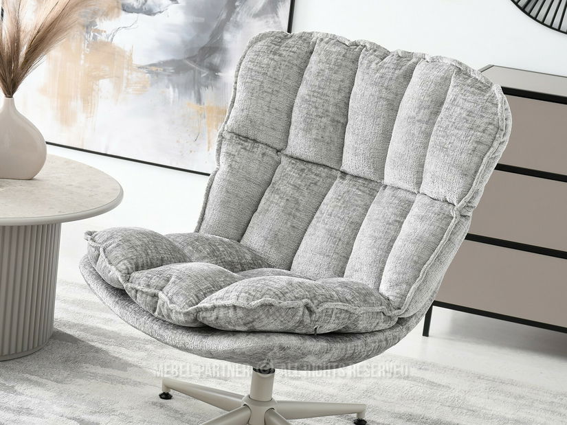 Křeslo Jaspier (šedá + krémová)