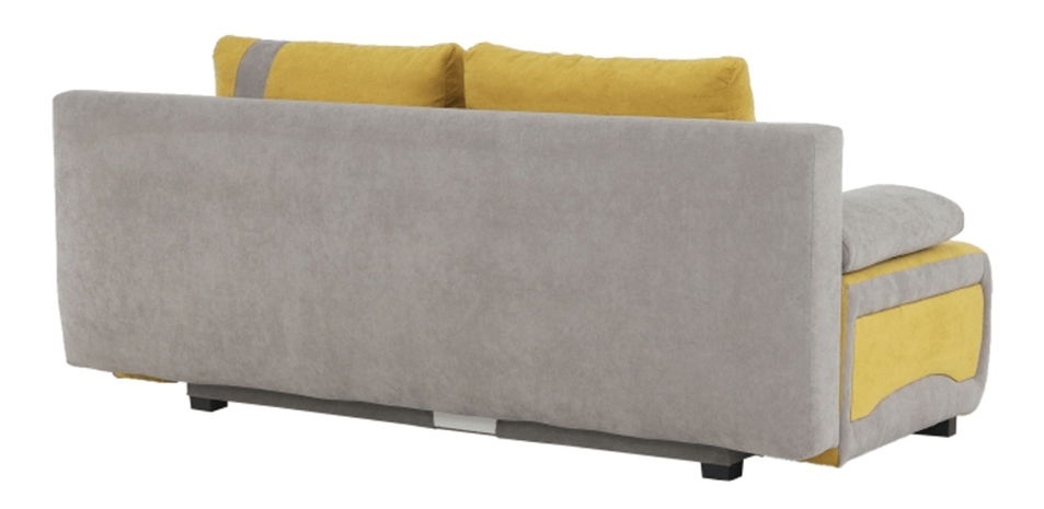 Pohovka Bralda (žlutá + šedá)