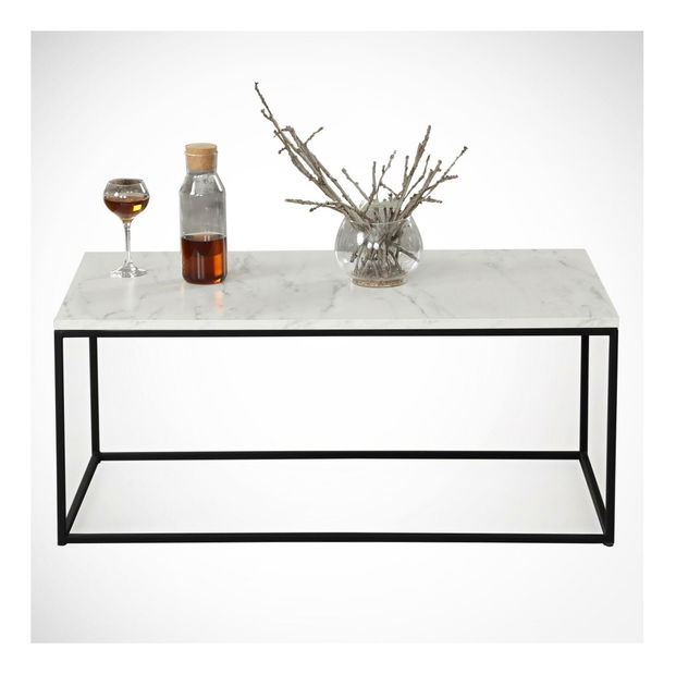 Konferenční stolek Cosca (bílá + černá)