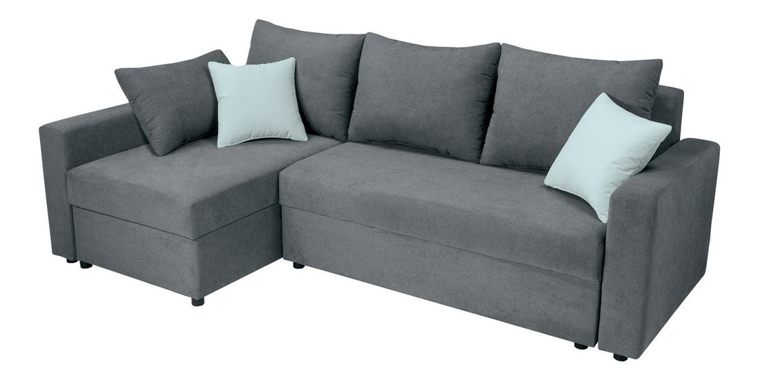 Rohová sedací souprava BRW Przemek IV Lux 3DL. RECMU (tmavošedá) (L)