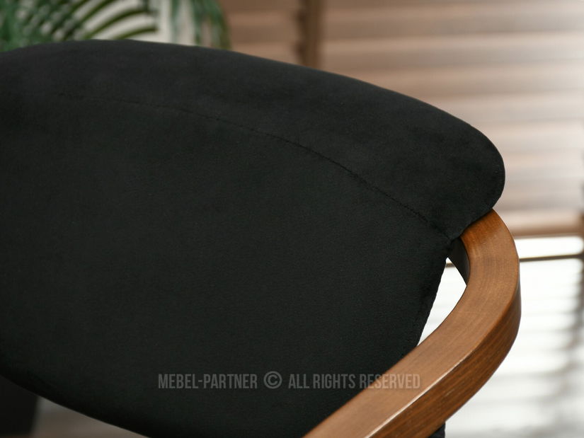 Židle Max K (černá + ořech)