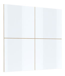 Nástěnný panel Celcey Typ 03 (dub wotan + bílý lesk)