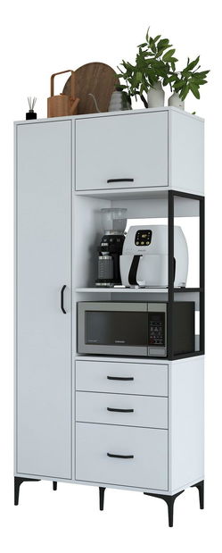 Policová skříň Jenaretta 112 (bílá)