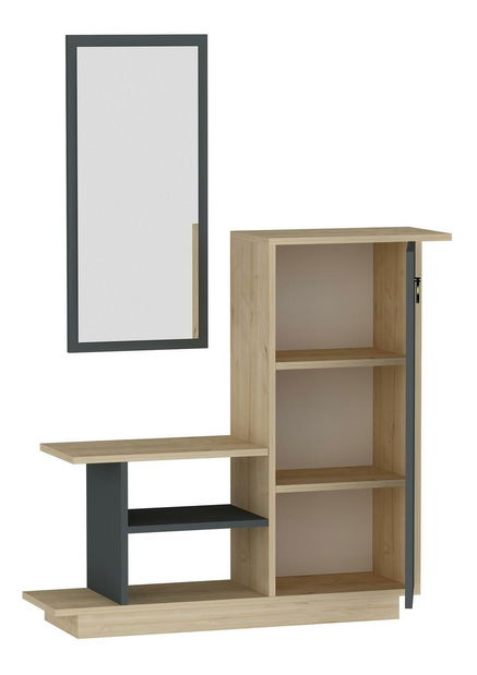 Předsíňová sestava Kenulu (dub + antracit)