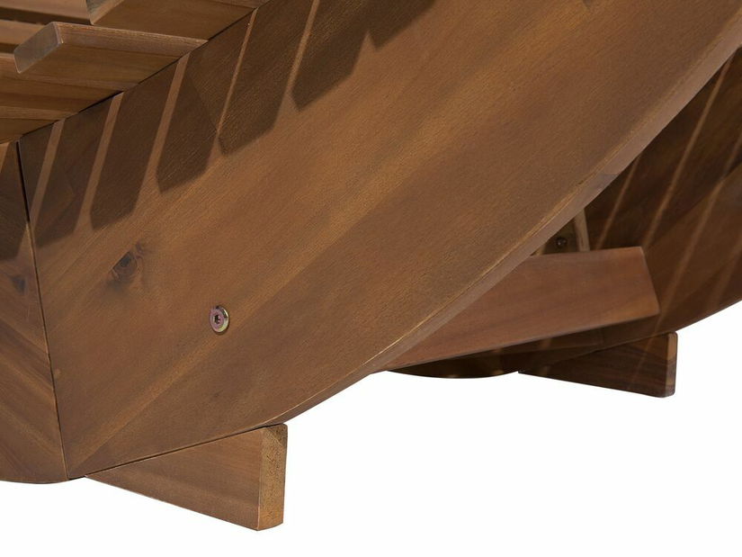 Zahradní lehátko Brest (světlé dřevo)