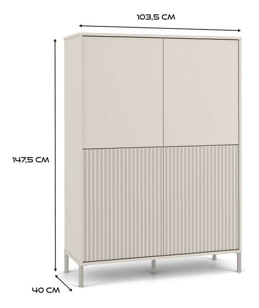 Skříňka Kamarussa Slim 4 (kašmír)