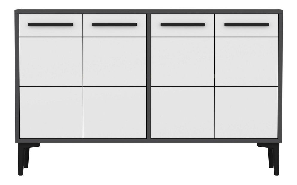 Komoda Daduko (antracit + bílá)