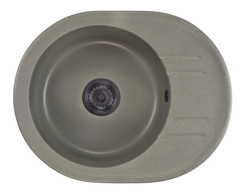 Kuchyňský dřez Baltera (šedá) (se 2 otvory pro baterii)