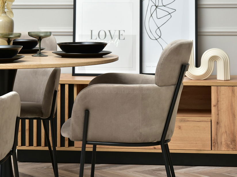 Židle Baggie K (béžová + černá)