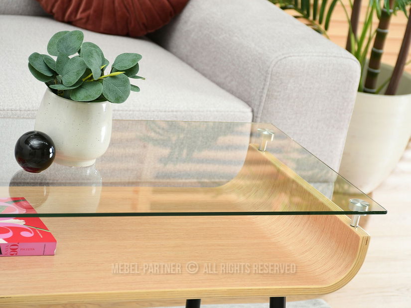 Konferenční stolek Largus (dub + černá)