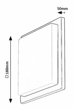 Venkovní nástěnná LED svítilna Ontario (bílá + antracit)