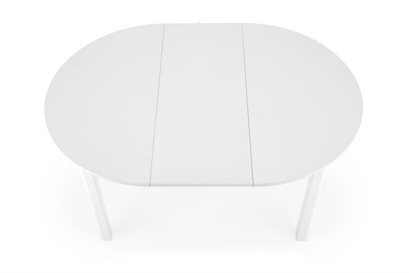 Rozkládací jídelní stůl 102-142 cm Ralllon (bílá) (pro 4 6 osob)