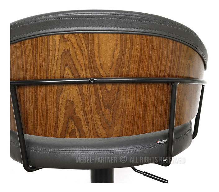 Barová židle CH69 (grafitová + černá)