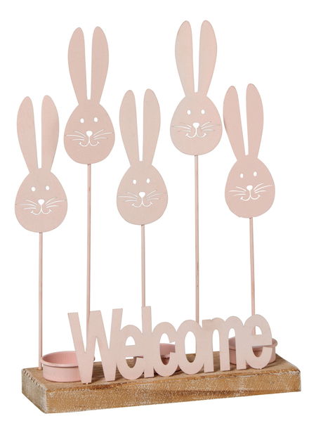 Svícen (fuchsia) 9x22x31cm