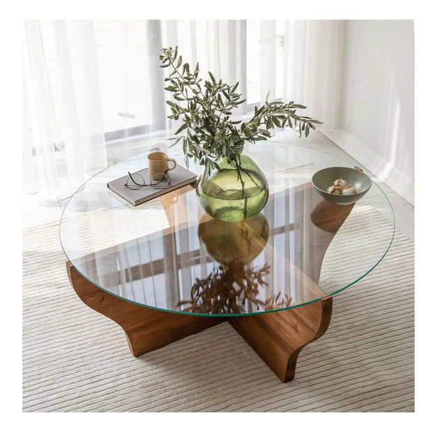 Konferenční stolek Amfora (kaštanová)