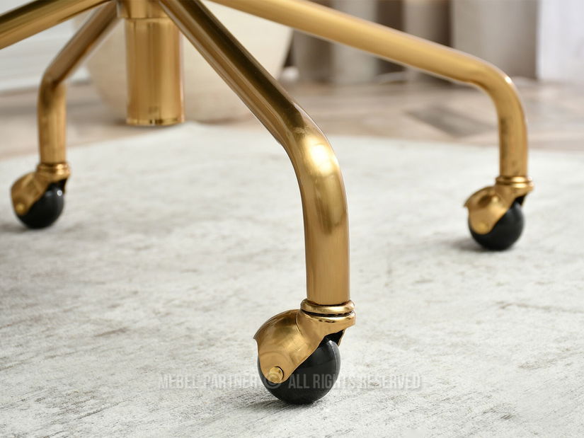 Židle Carma B (písková + zlatá)