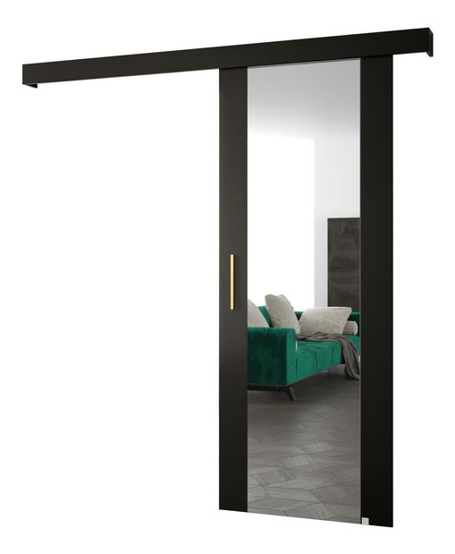 Posuvné dveře 70 cm Slavdro 2 (černá matná)