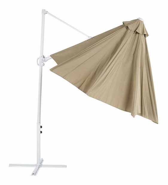 Slunečník Savolla (sivobéžová + bílá)