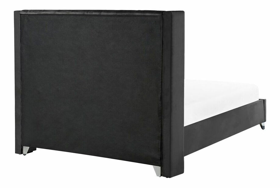 Manželská postel 180 cm Lubbka (černá) (s roštem)