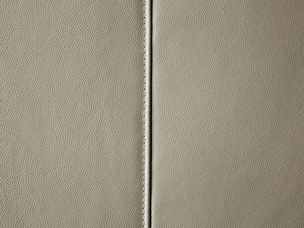 Kožená Rohová sedací souprava Farona (tmavě šedá) (P)